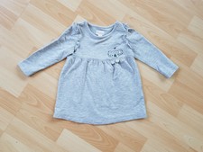 KLEID Gr. 74/80 Babykleid Kinderkleid Mädchen Süß Grau Wie neu