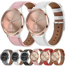 Luxus Echtes Leder Ersatzband 20/22mm Quick Fit Armband Smartwatch Lederarmband