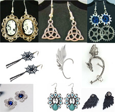 ohrringe ohrstecker ohraufsatz gothic steampunk  fantasy vintage WGT diverse