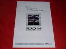 OPEL Corsa B Astra G Vectra B Omega B "Edition 100" Sondermodelle Prospekt 1999