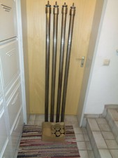 Edelstahlrohr 4 Stück mit 8 Rohrkappen