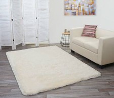 B-Ware Teppich MCW-F69, Shaggy Läufer Langflor, Stoff 230x160cm creme