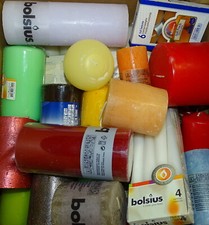 8 kg Stumpenkerzen Dekokerzen Teelicht Spitzkerzen  2. Wahl Paket bunt gemischt