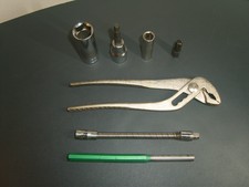 Wasserpumpen-Zange Stecknüsse Biegsame-Verlängerung 1/4" & Splintentreiber 8mm