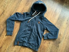 Naketano sweatshirt blouse hood zip damen women size M grafit