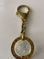 3D Schlüsselanhänger Welt Weltkugel Globus  massiv Metall Glas