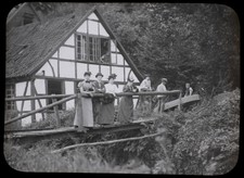 DEUTSCHLAND 1895 WASSERMÜHLE IN DER GELPETHAL FOTO Magic Latern Rutsche
