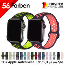 Silikon Armband für Apple Watch Series 1 2 3 4 5 6 7 SE Sport Armband Solo Loop