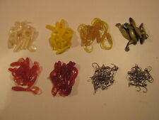 100 tlg. Köderset Barsch ultra light Twister Gummifisch Jigkopf Jig-Kopf 