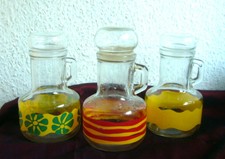 3 kleine Saftdose Dose mit Deckel aus Glas inh. 380ml TOP :