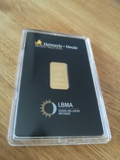 Goldbarren 5g Heimerle + Meule im Blister
