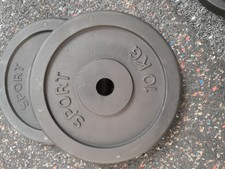 Hantelscheibe 2x10kg Gesamt 20kg Gusseisen