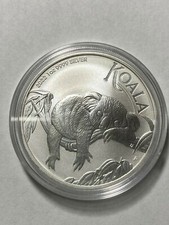 1 oz Silber Münze 9999 AUSTRALIAN KOALA 2022, gekapselt