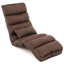 Sessel klappbar mit Schlaffunktion khaki Lounger Bodenstuhl Einzelsofa Gästebett