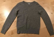 100% Kaschmir Cashmere Pullover XS 34 grau H&M Struktur Strickpulli Pulli COS