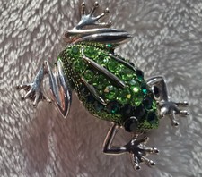 Modeschmuck - Anstecknadel/Brosche - Frosch - 