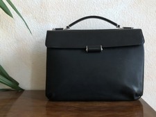 Mandarina Duck HERA Umhänge- / Aktentasche Leder Business Laptop DIN A4 Schwarz