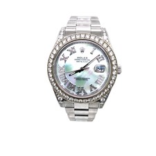 Rolex Datejust II 41 mm mit Diamanten und Perlmutt Zifferblatt