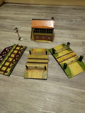 O Stärke Hornby Signalbox 3 Brücken, 1 mit Toren offen/schließen + Signal