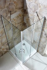 Duschkabine Dusche Duschabtrennung Eckeinstieg Kabine Duschwand Bad ESG CH2 Neu 