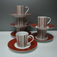 12 Tlg Espressotassen Set Stripes Ritzenhoff & Breker Via Streifen Herbstfarben