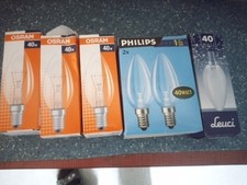 Glühbirnen Kerzenform 40 Watt, 5 Stück