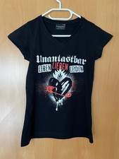 Unantastbar T-Shirt Leben Lieben Leiden Damen girl M Girlie schwarz Top Zustand