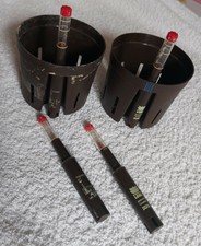 2er Set Hydrokultur Pflanzen Blumen Töpfe & Wasserstandsanzeiger Höhe 7cm  Ø 8cm