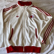 Adidas Trainingsjacke WM Limited Ed. JAPAN Stehkragen XL weiß/beige rot neuw.