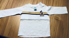 Baby Pullover, langarm, 68, C&A, Disney, weiß mit Mickey Maus