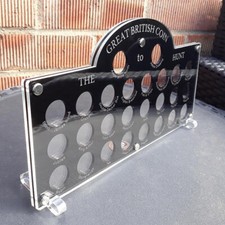 Die neue 10p Münze A bis Z Münzsammlung Vitrine - 10p Stück Alphabet Display