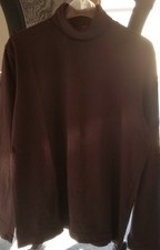 HUGO BOSS Herren-Pullover, Rollkragenpullover, Gr. L, weinrot/aubergine