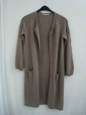 GERARD DAREL Cashmere Longstrickjacke Strickmantel taupe 100%Cashmere Größe 38