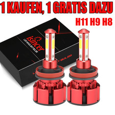 H11 H9 H8 LED Scheinwerfer Auto Canbus 4-Side Birnen Lampen Fern Abblendlicht DE
