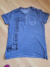 Camp David T-Shirt Batik Blau Gr. XXL
