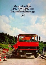 244958) Mercedes LKW LP 709 LP 1113 - Baustelle - Prospekt 08/1981