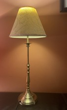 House of Fraser Slim Metall Säule Lampensockel und Schirm 52 cm hoch