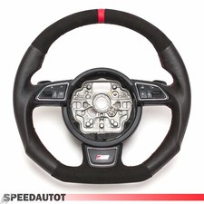TAUSCH Tuning Abgeflacht ALCANTARA lenkrad S-Line für AUDi A1 A6 A7 A8 DSG 4G0  