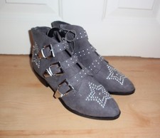 Bnwt Primark Damen Stiefel Kunstwildleder Nieten Stiefel-verschiedene Größen