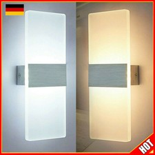Modern LED Wandleuchte Innen Wandlampe Flur Strahler Up Down 6W 12W Wandlampe DE