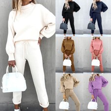 Damen Trainingsanzug Freizeitanzug Jogginganzug Sportanzug Sweatshirt Hose Set