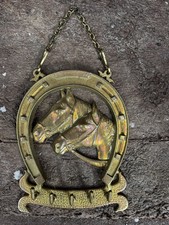 Vintage Messing Hufeisen Schlüsselhaken hängen stabil 