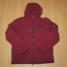 NIKE TECH FLEECE WINDRUNNER JACKE KAPUZENJACKE F638 WEINROT GR. L - WIE NEU