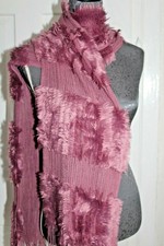 ⛸❄  Damen Schal Lila, mit Fransen -  Neu  ? ⛄