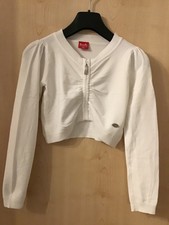 Traumteil Strickjacke/Bolerojäckchen von Pampolina Gr. 134 Farbe Weiß wie neu 