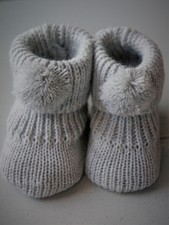 Baby Socken Stricksocken Schuhe Unisex Einheitsgröße 0-6 Monate