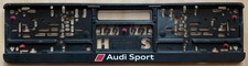 1x ORIGINAL GEBRAUCHT AUDI SPORT KENNZEICHENHALTERUNG NUMMERNSCHILDRAHMEN TRÄGER