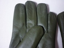 Schöne Herren Echt Lederhandschuhe gefüttert grün oliv Gr. 10,5 bzw. XL Neu!!!