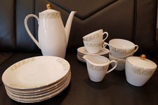 6 Personen Kaffeeservice - Seltmann Weiden K Bavaria - 5 Kaffeetassen - Vintage