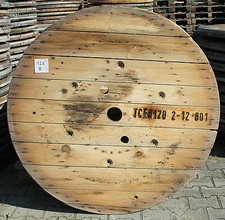 Alte Kabeltrommel Platte Tischplatte Holz Gartentisch Möbel Stehtisch Unikat B